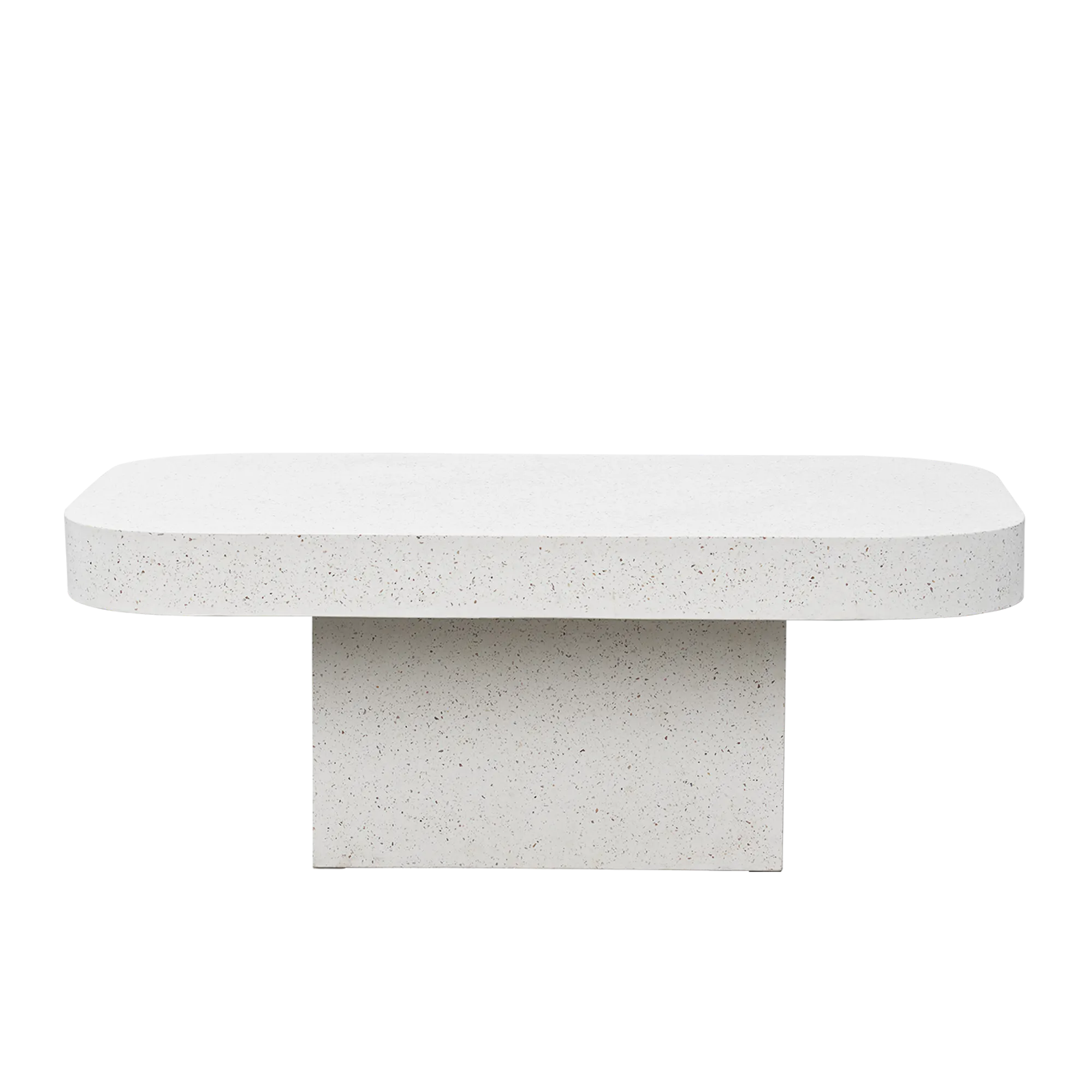 Ryland Terrazzo Coffee Table 1.2m - 10 - White, speckled, modern, minimalist, contemporary, clean-lined, sleek, elegant