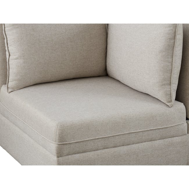 Cameron 4 Seater Sectional Storage Sofa - Sand - 48