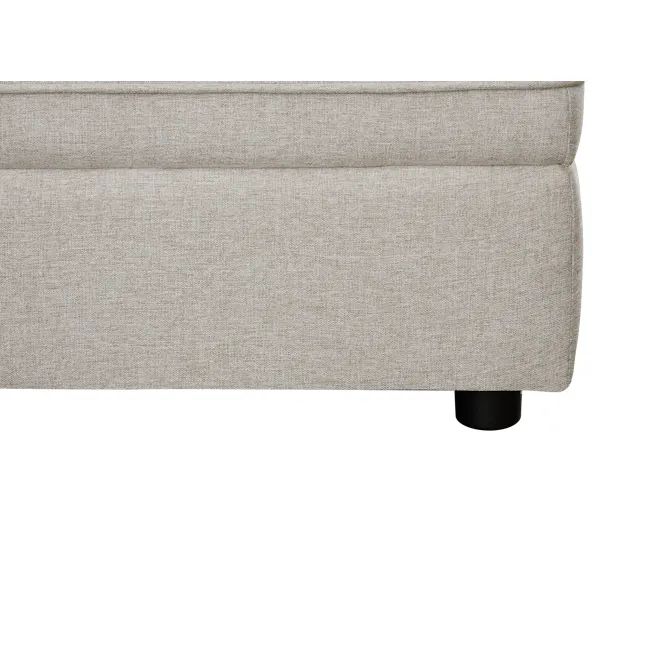 Cameron Corner Unit - Sand (Fabric) - 5 - Burlap fabric texture, beige upholstery, clean and simple design, modern style