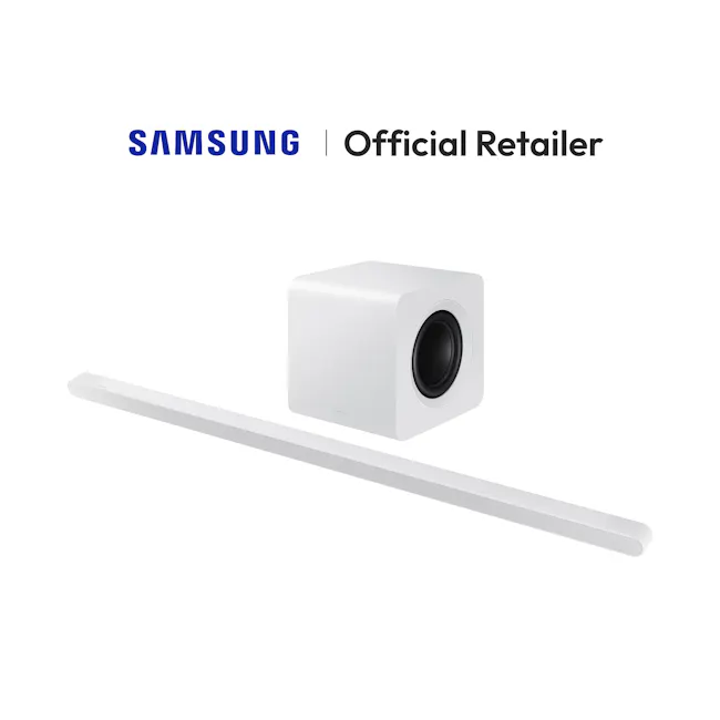 Samsung Ultra Slim Soundbar HW-S801D 3.1.2ch Sub Woofer - White - 1