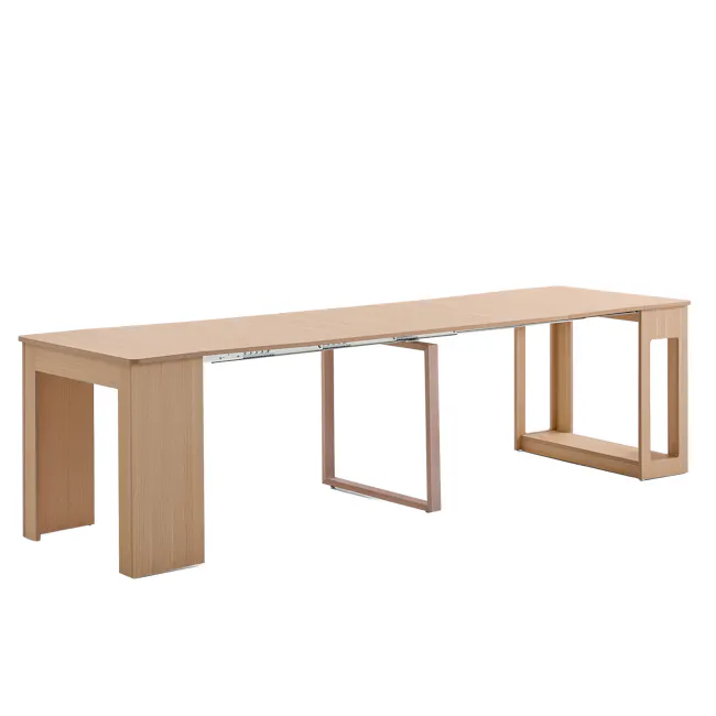 Flexi-Table Extendable Dining Table with Extendable Bench 0.4m-1.8m - Natural - 22