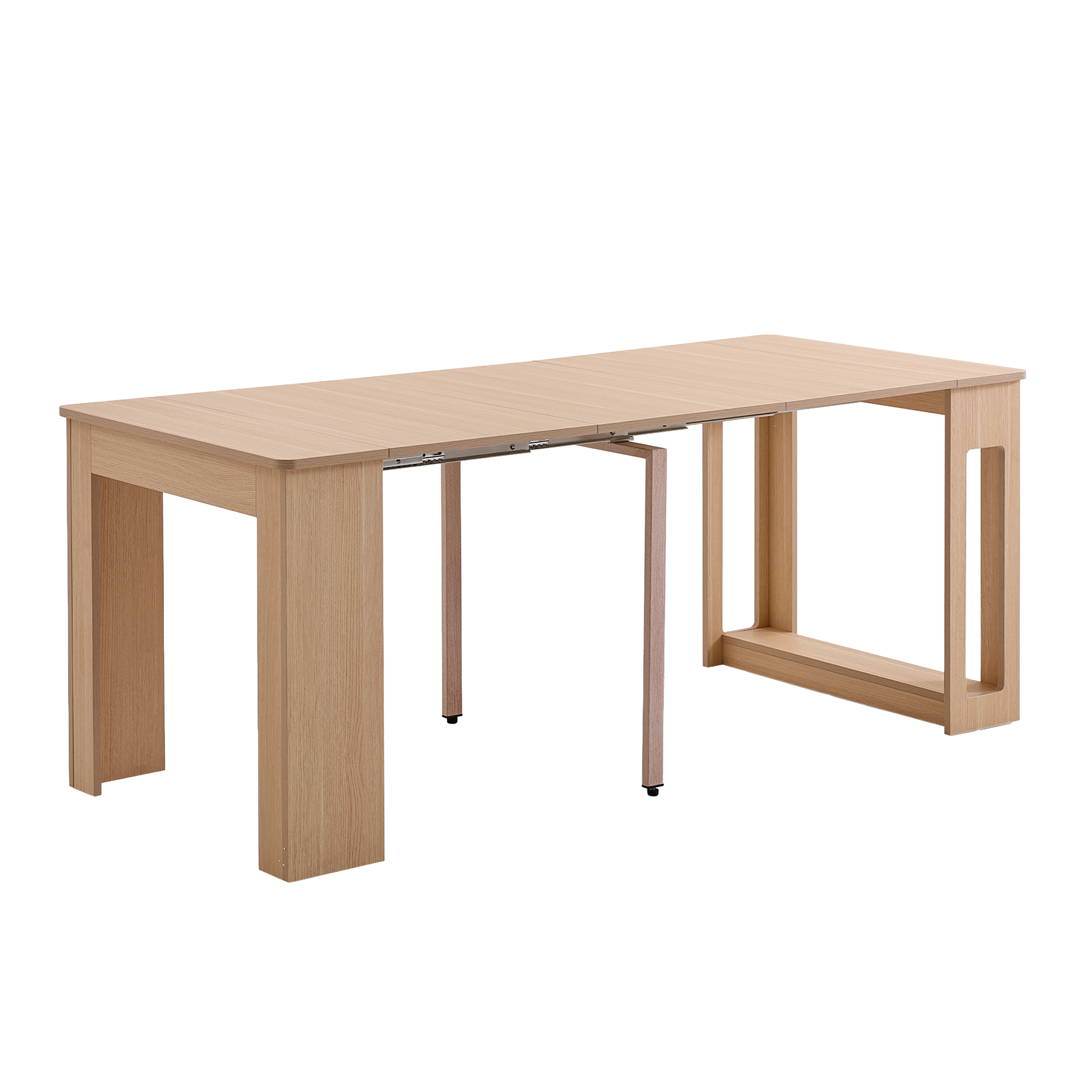 Flexi-Table Extendable Dining Table 0.4m-1.8m - Natural