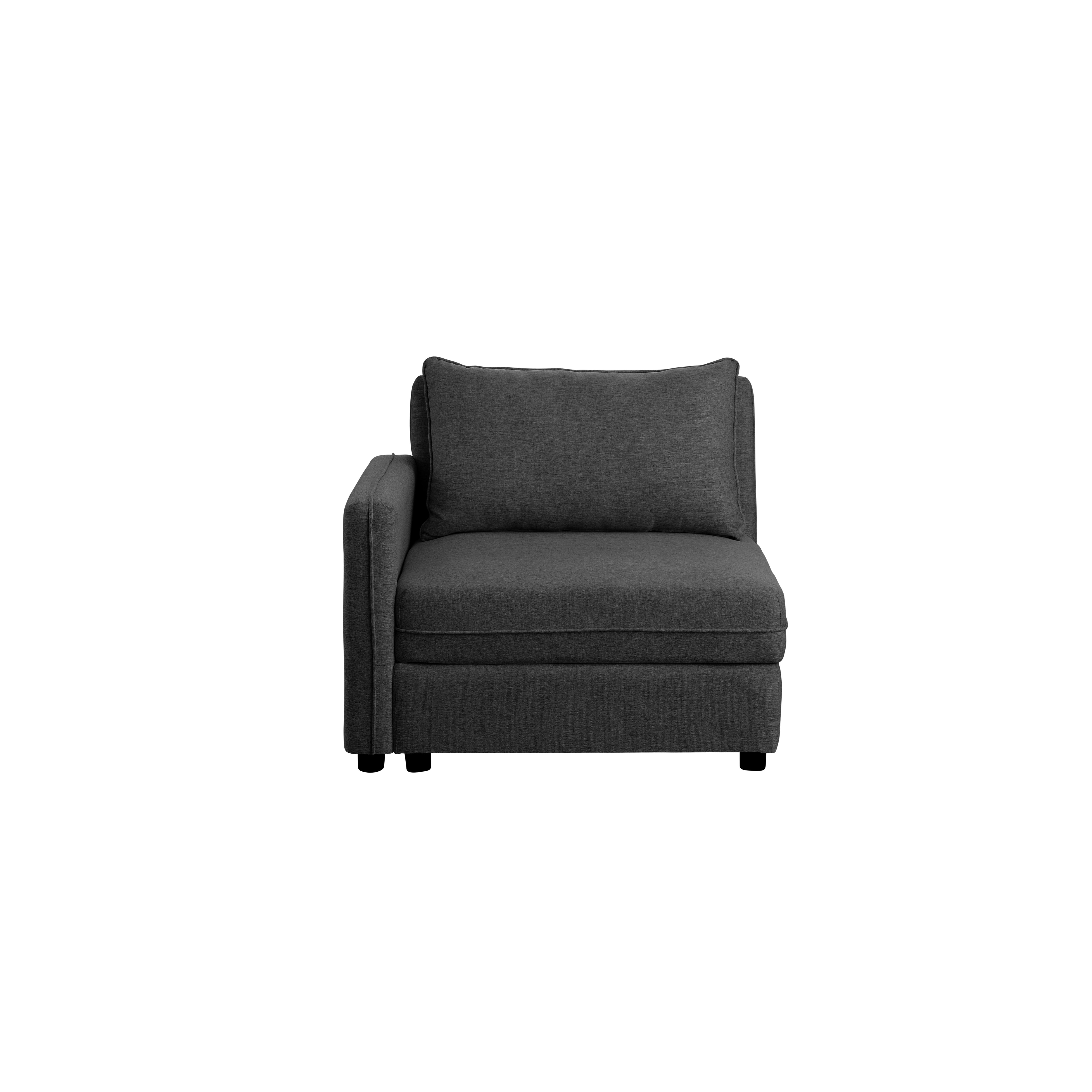 Cameron Left Storage Arm Unit - Orion (Fabric)