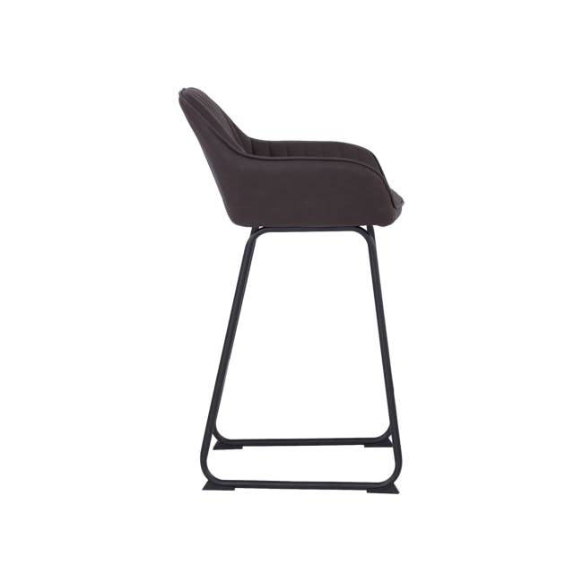 Edson Counter Chair - Mocha (Faux Leather) - 3