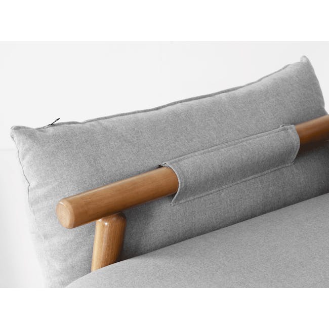 Astrid 3 Seater Sofa - Oak, Slate - 9
