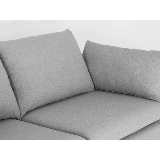 Astrid 3 Seater Sofa with Astrid 2 Seater Sofa - Slate - 7 - Grey fabric sofa, minimalist design, comfortable cushions, soft
