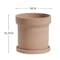 Mario Terracotta Pot with Saucer - Small - 2