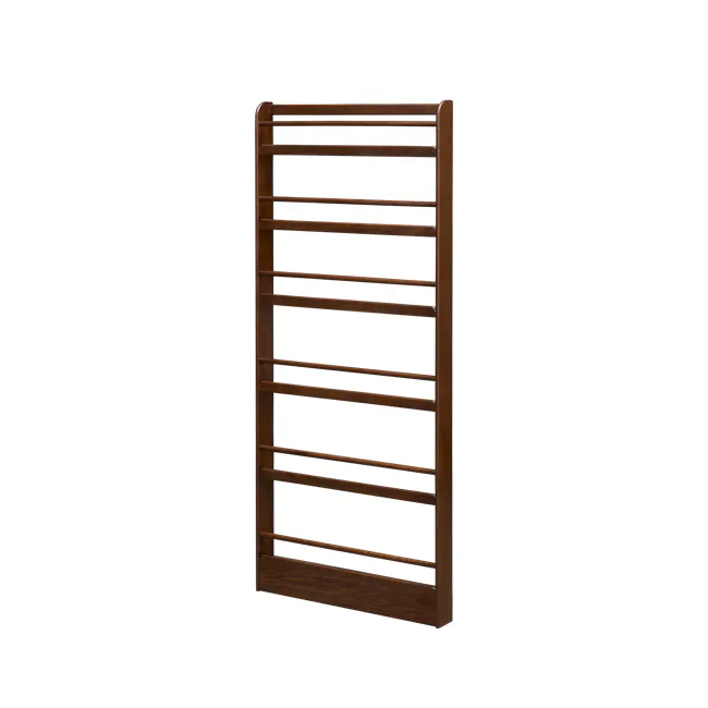Micel 6 Tier Wall Shelf 0.8m - Walnut - 8