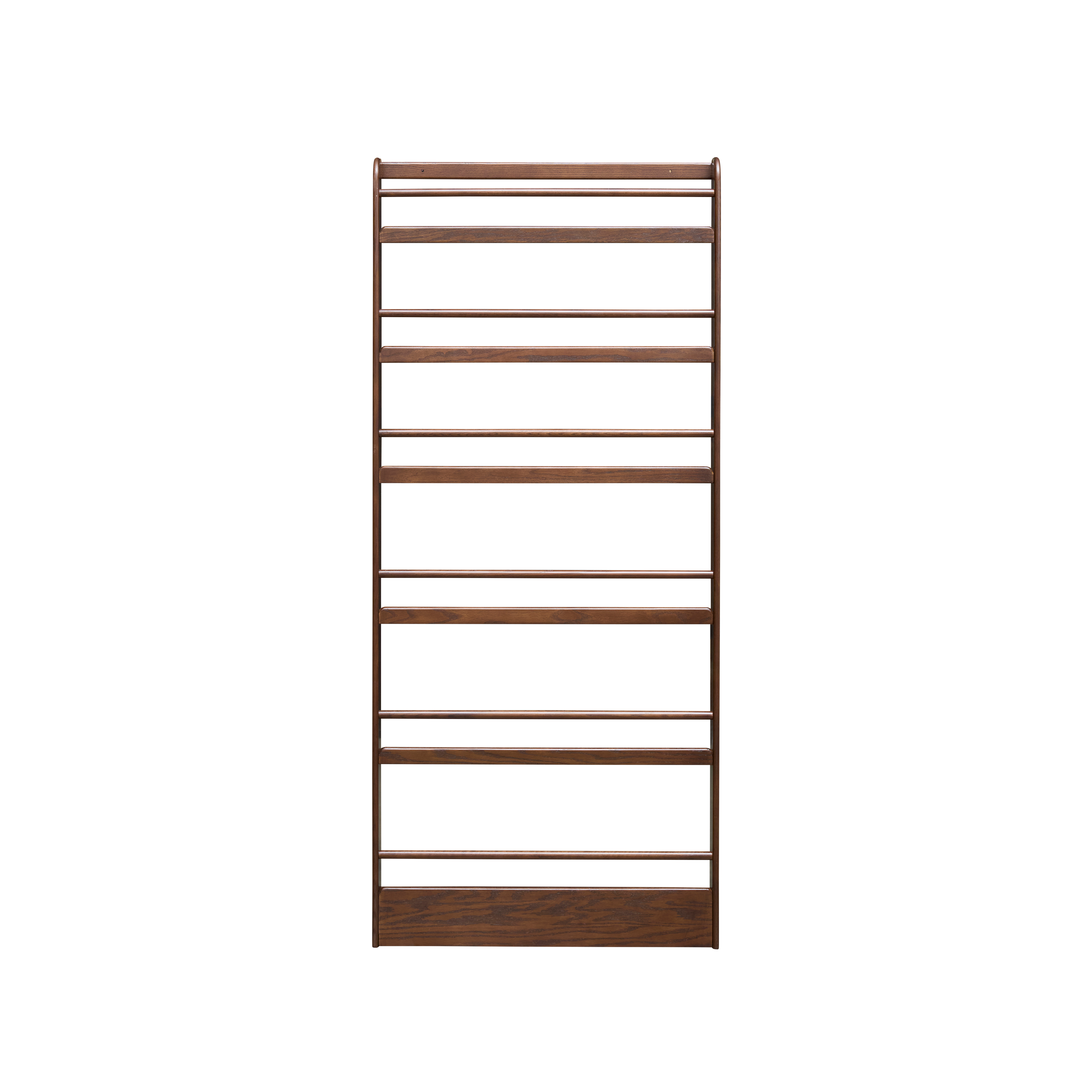 Micel 6 Tier Wall Shelf 0.8m - Walnut