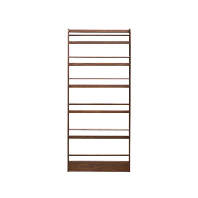 Micel 6 Tier Wall Shelf 0.8m - Walnut - 1