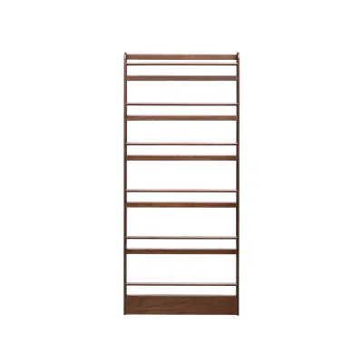 Micel 6 Tier Wall Shelf 0.8m - Walnut