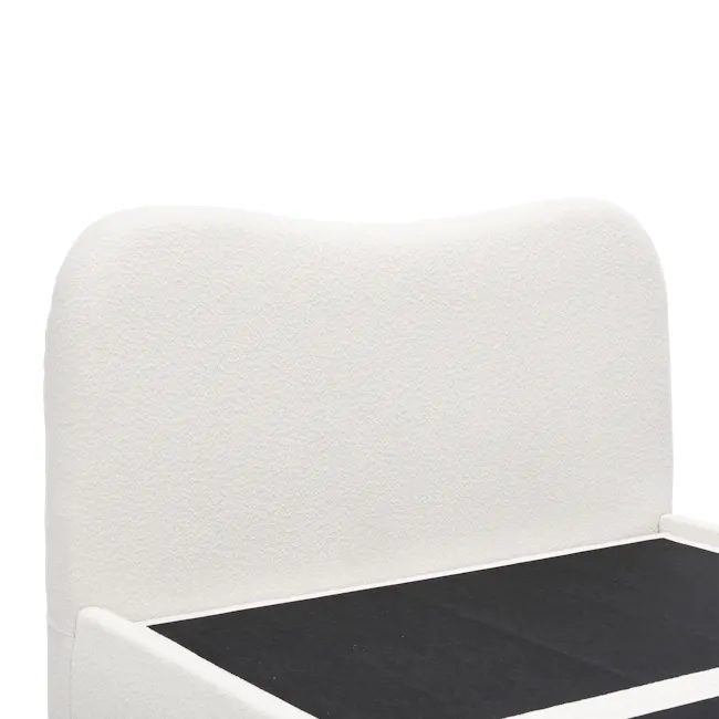 Arianna King Storage Bed - White Boucle - 13
