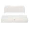 Arianna King Storage Bed - White Boucle