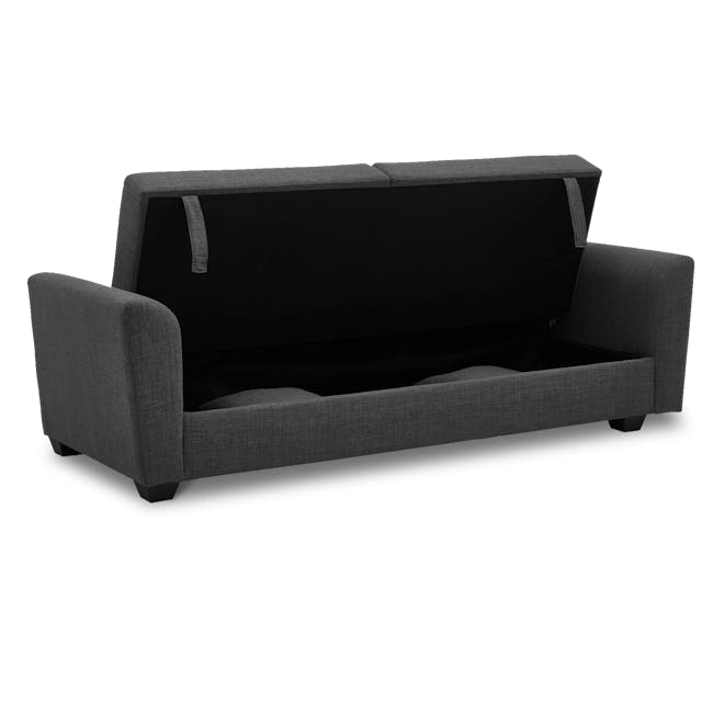Boston 3 Seater Storage Sofa Bed - Orion - 5