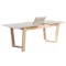 Meera Extendable Dining Table 1.6m-2m - Natural, Taupe Grey - 6