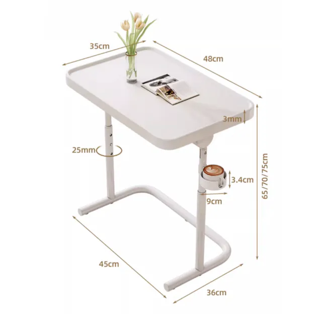 Holster Adjustable Side Table - Black - 12