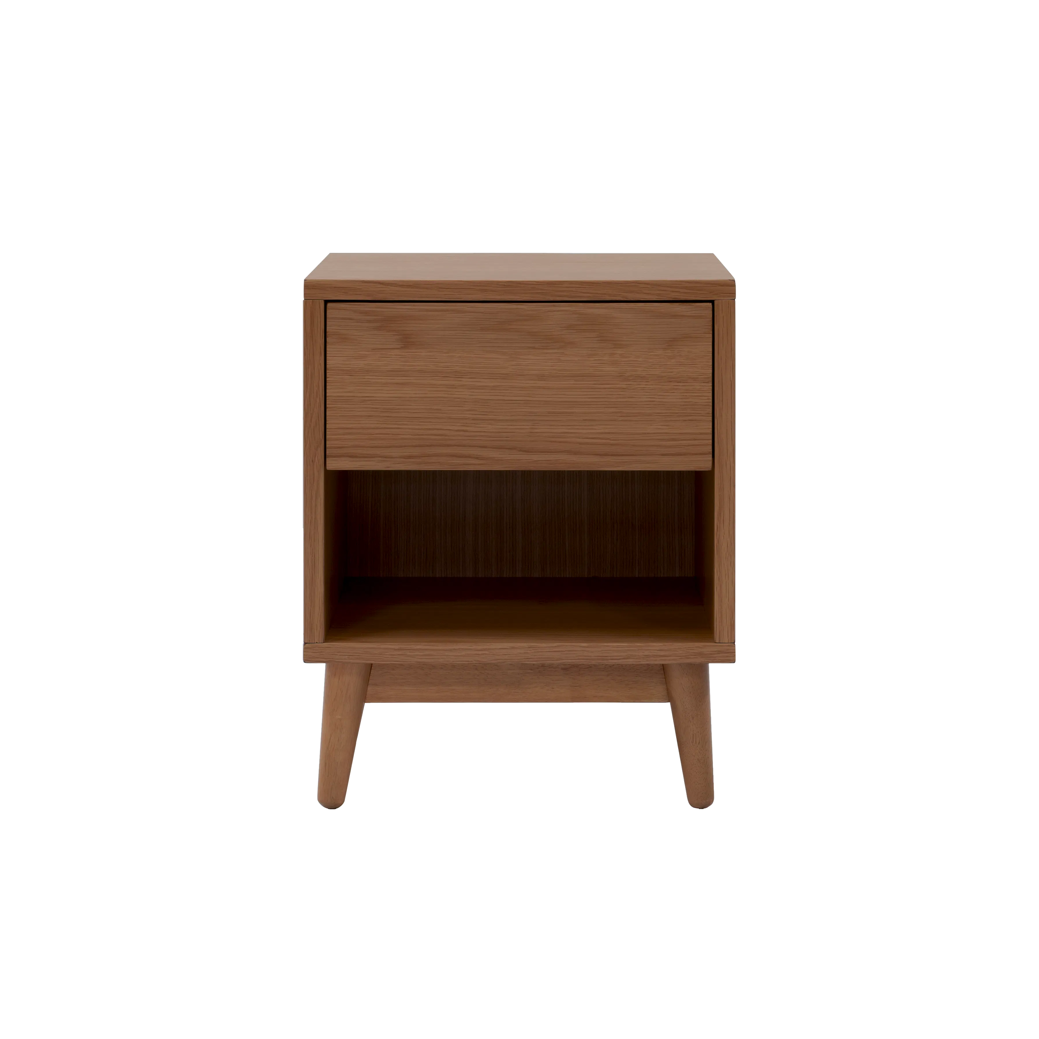 Kyoto Single Drawer Bedside Table Walnut Bedside Table By