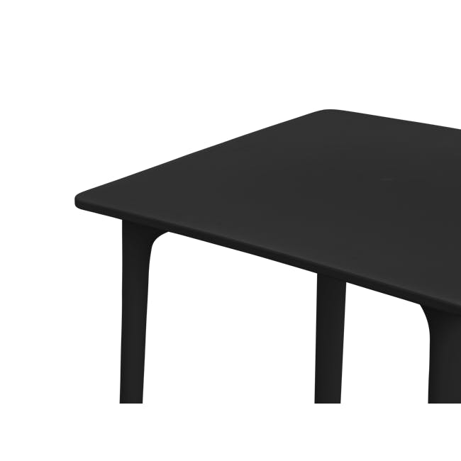 Julius Square Dining Table 0.7m - Black - 2