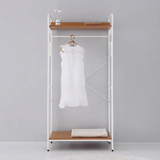 Sophie Open Wardrobe with 2 Shelves - Oak - 7