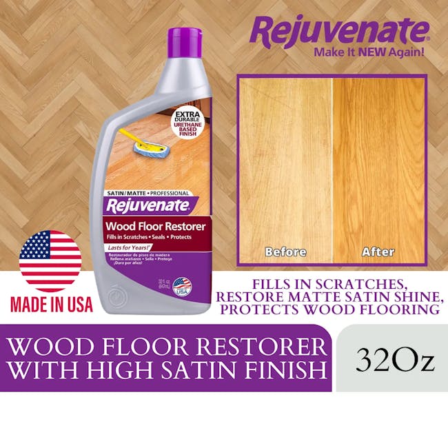 Rejuvenate Professional Wood Floor Restorer Satin Finish - 3