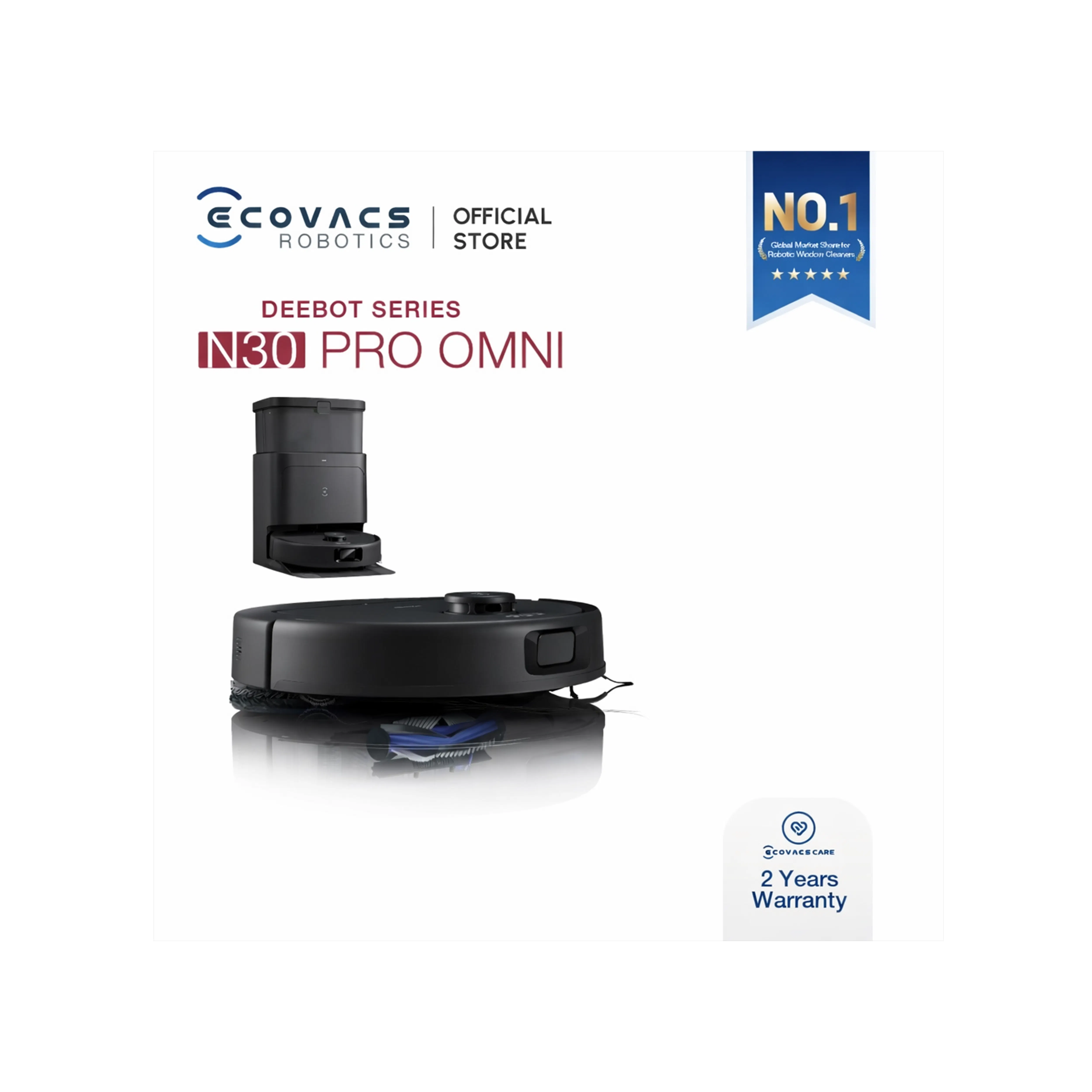 Set 19 Accessori Ricambio Per ECOVACS DEEBOT N30 PRO OMNI / N30 OMNI: Spazzole, Filtri, Salviette E Sacchetti