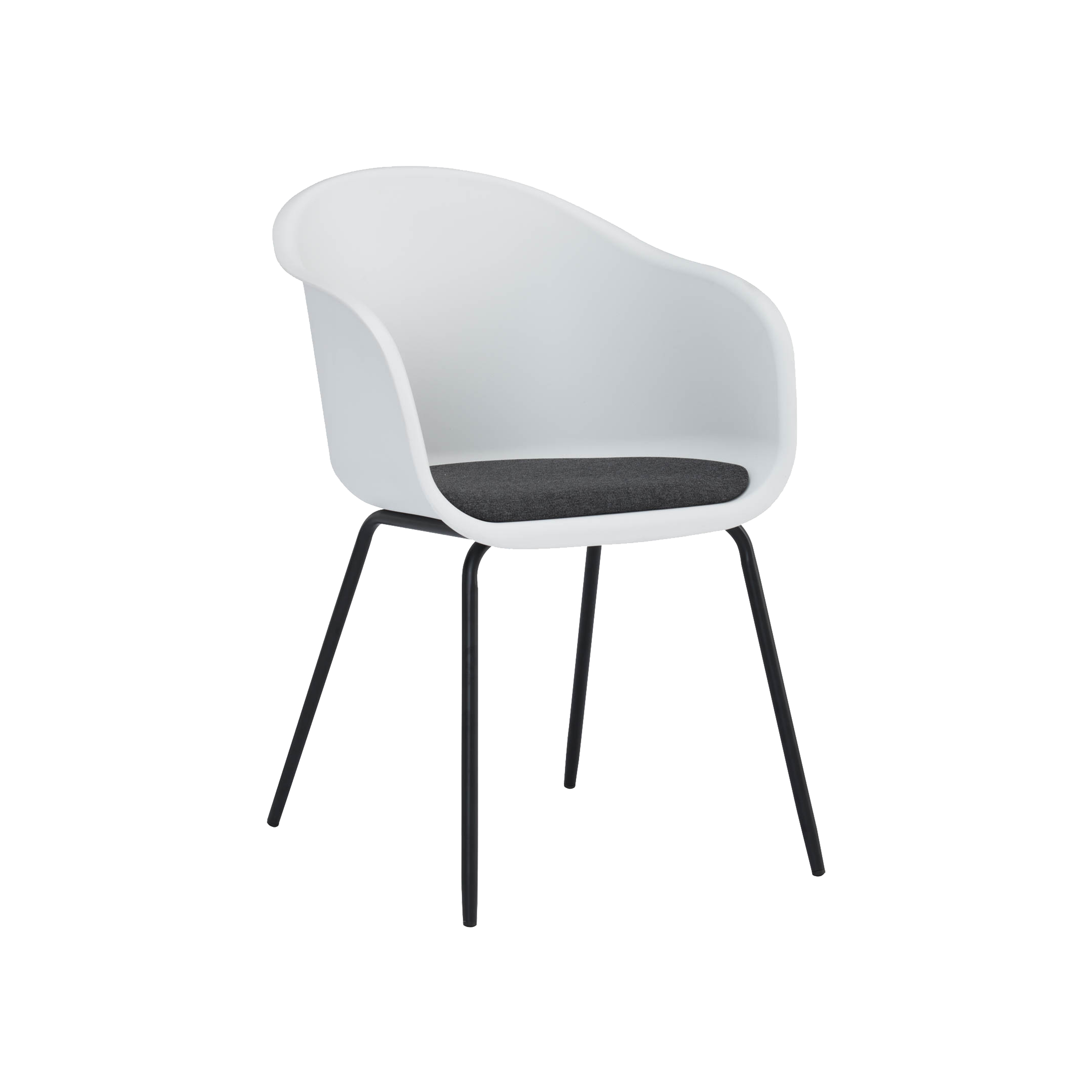 white armchair dining