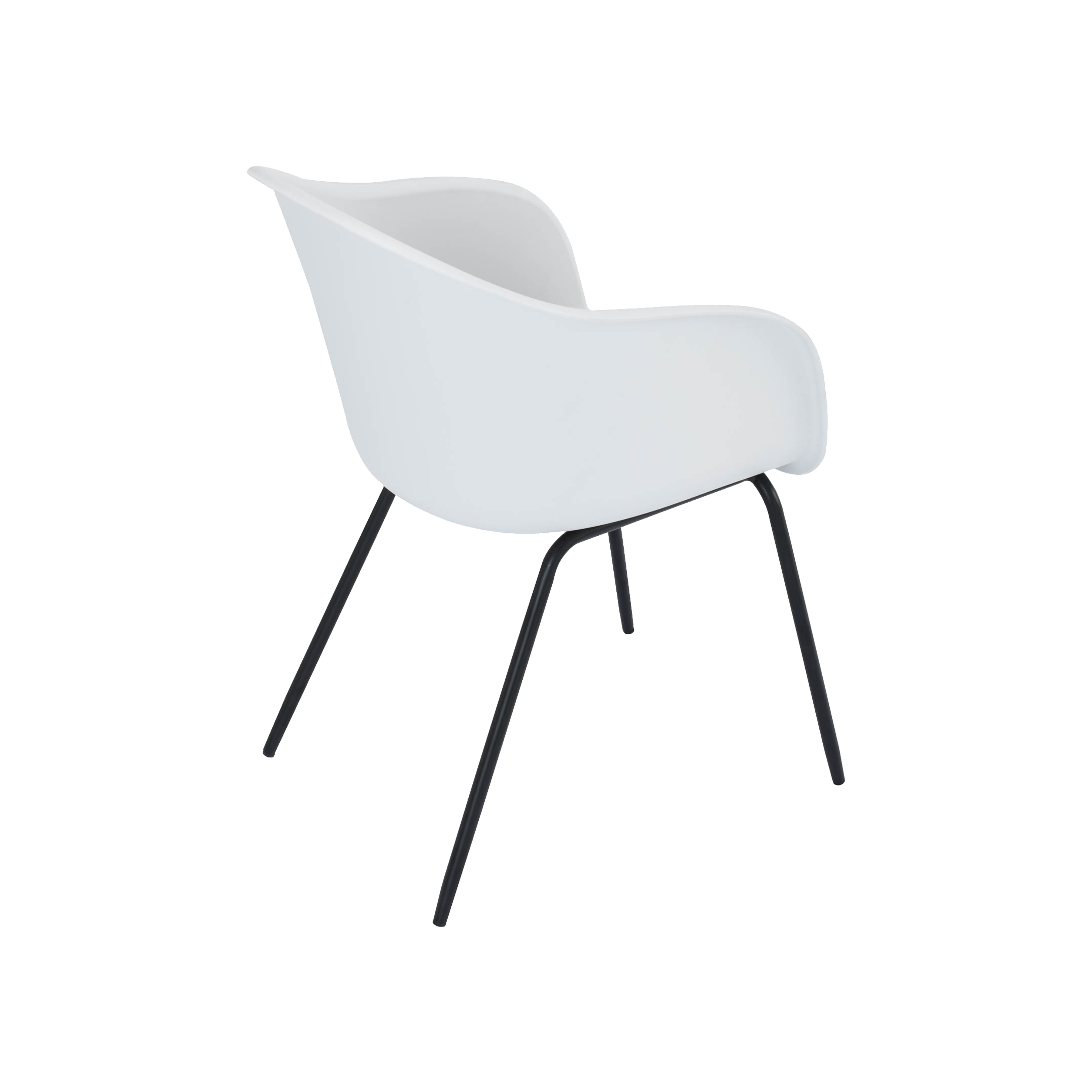 white armchair dining