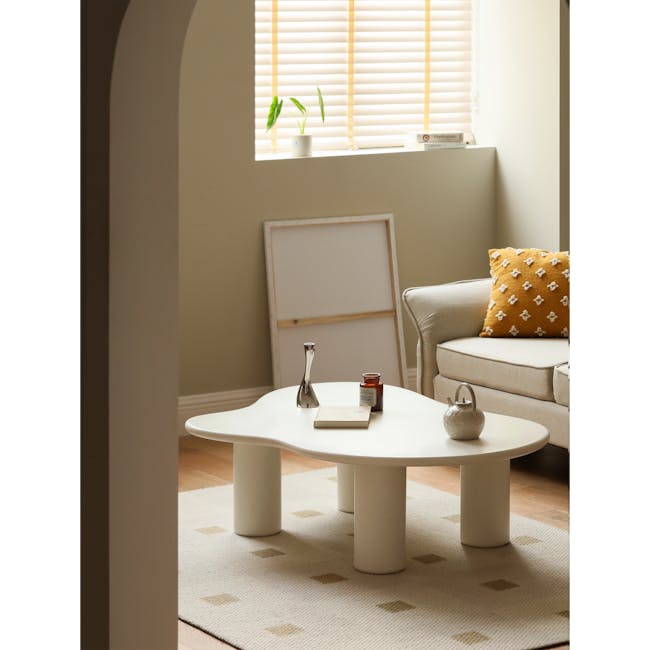 (As-is) Cloud Coffee Table 1m - Ivory - 3 - 18