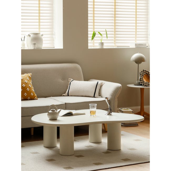 (As-is) Cloud Coffee Table 1m - Ivory - 3 - 10