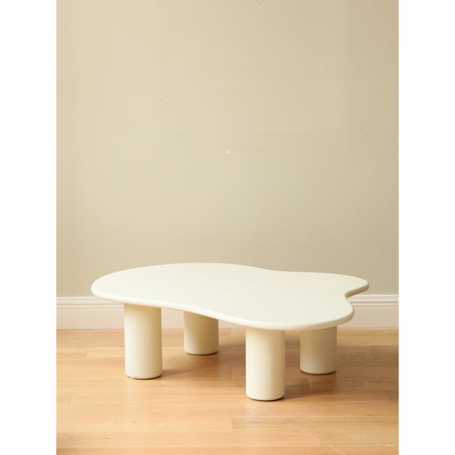 (As-is) Cloud Coffee Table 1m - Ivory - 3 - 15
