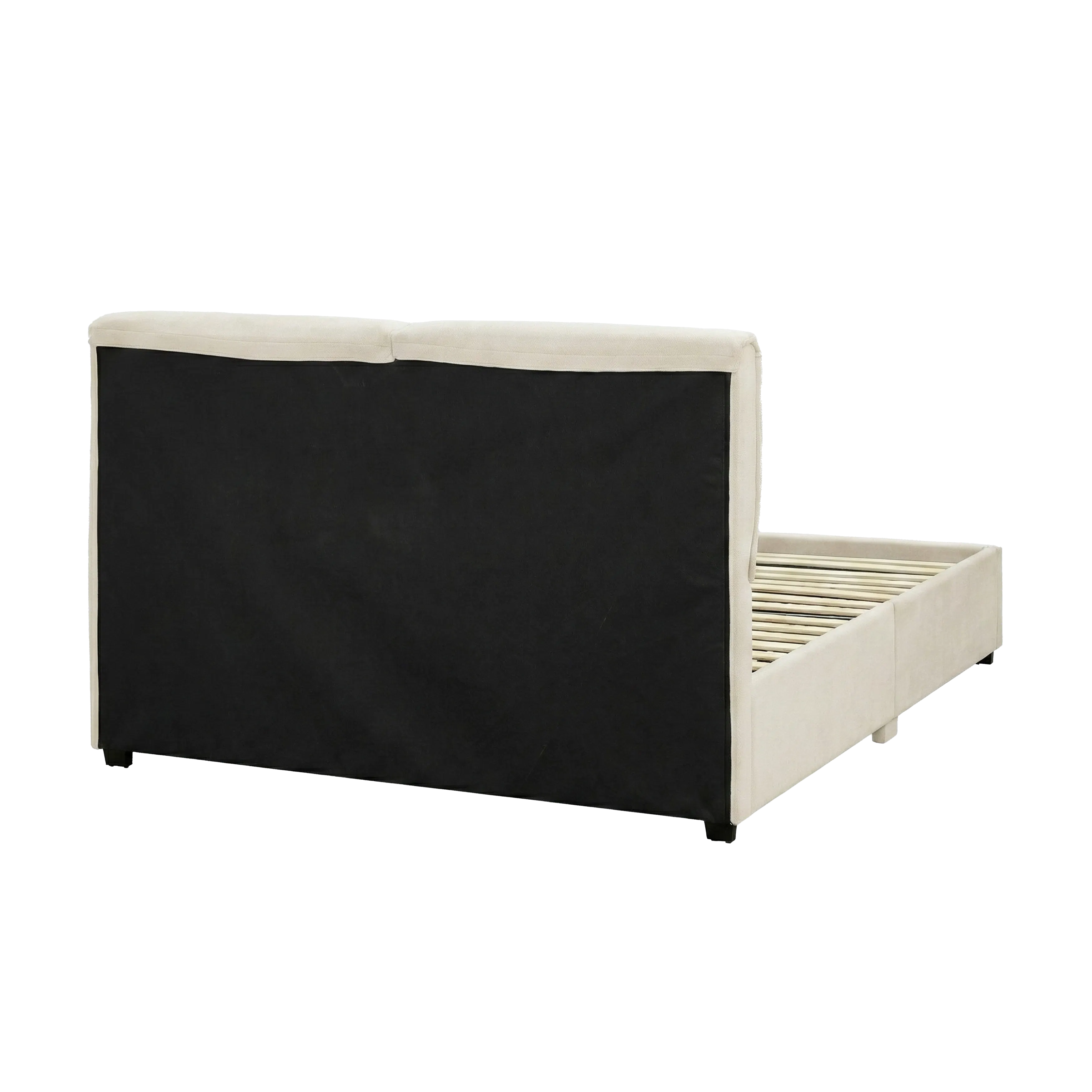 Delcie Drawer King Bed - Cream - 9