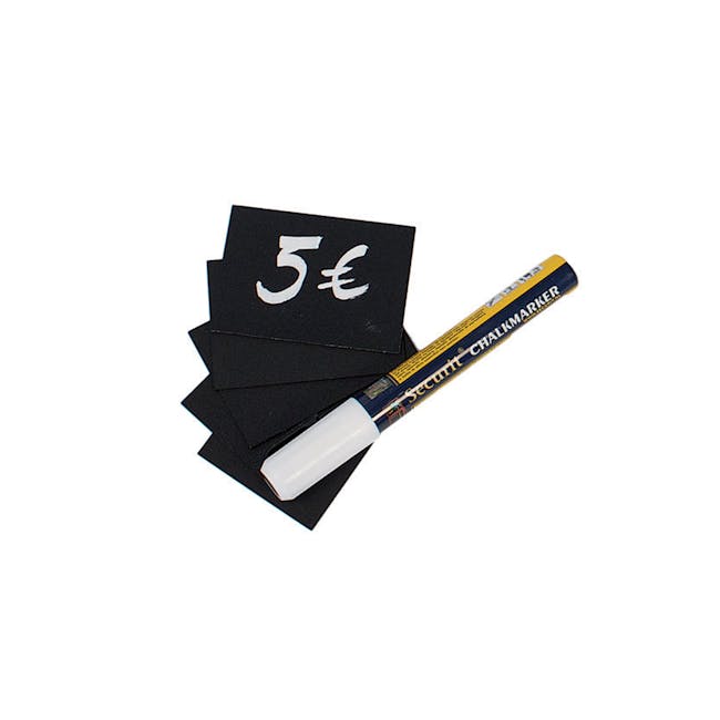 Securit Washable Chalkboard Tags A8 (Set Of 20 Tags) - 0