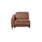 Clyde Left Arm Power Recliner Unit - Pecan Brown (Top Grain Leather)