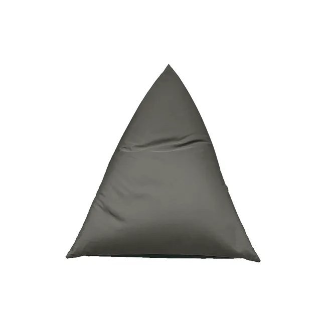 Splash Waterproof Outdoor Triangle Bean Bag - Warm Grey - 7 - Grey fabric triangular cushion, minimalist design, soft