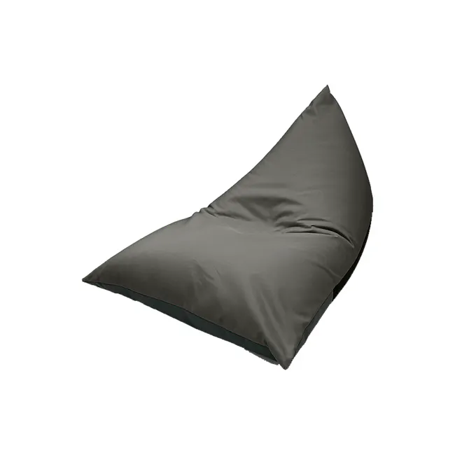 Splash Waterproof Outdoor Triangle Bean Bag - Warm Grey - 9 - Grey cushion, modern design, elegant piece, minimalist decor