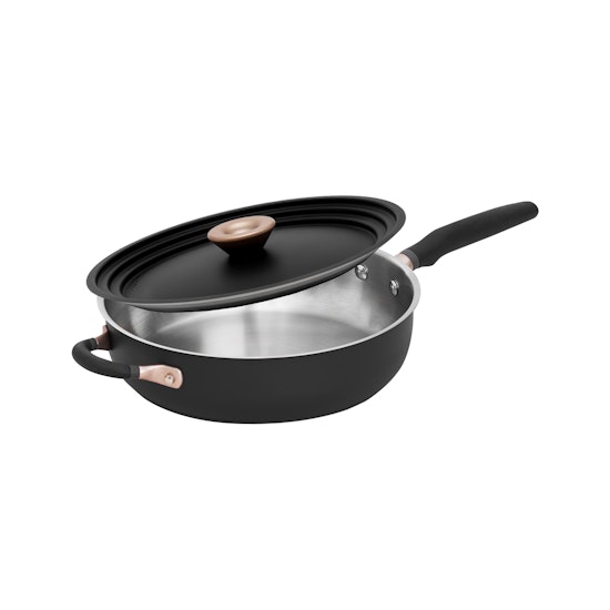 meyer accent series stainless steel 28cm saute pan with lid meyer hipvan