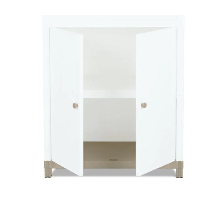 Flo 4-Door Tall Storage Cabinet - Snow - 2