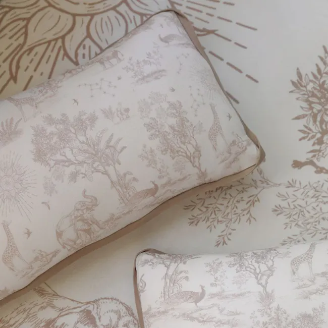 House of Holly Luxe Cloud Pillow - Savanna Toile Sand (3 sizes) - 3