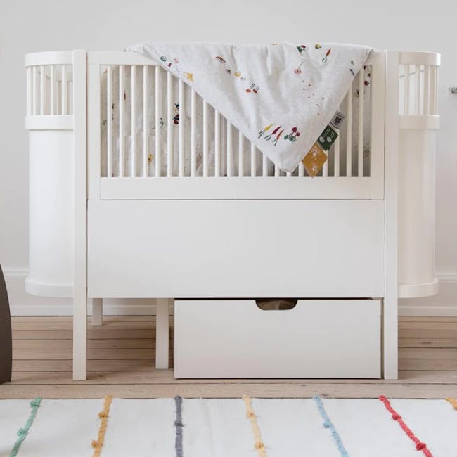 Sebra Baby & Junior Bed - Classic Grey - Classic White - 2