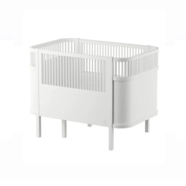 Sebra Baby & Junior Bed - Classic Grey - Classic White - 3