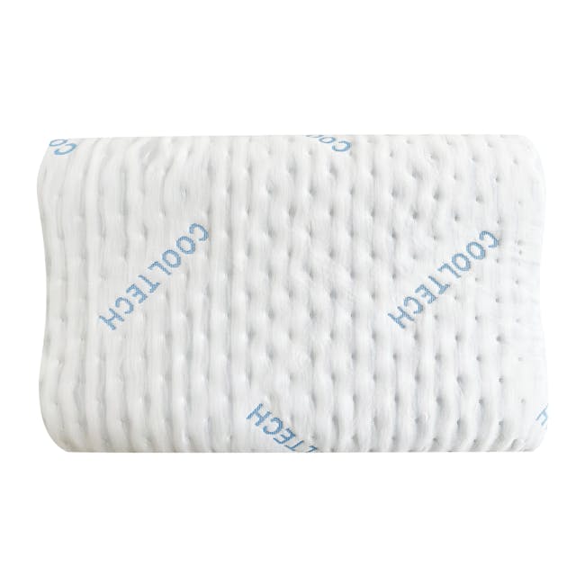 Intero Air-Pass CoolTech Charcoal Memory Foam Pillow Contour - 1