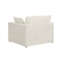 Russell 3 Seater Sofa with Ottoman - Oat (Eco Clean Fabric) - 5