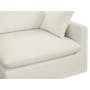 Russell 3 Seater Sofa with Ottoman - Oat (Eco Clean Fabric) - 6
