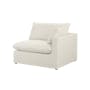 Russell 4 Seater Sofa with Ottoman - Oat (Eco Clean Fabric) - 3