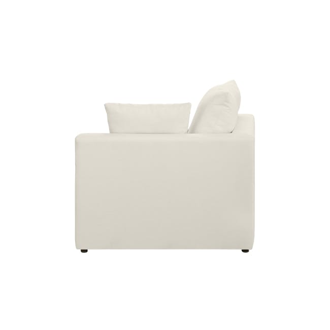 Russell 4 Seater Sofa with Ottoman - Oat (Eco Clean Fabric) - 4