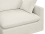Russell 4 Seater Sofa with Ottoman - Oat (Eco Clean Fabric) - 6