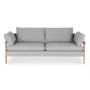 Astrid 3 Seater Sofa - Natural, Slate - 0
