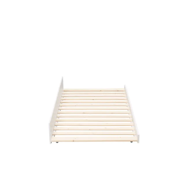 Miko Single Trundle Bed - White - 19