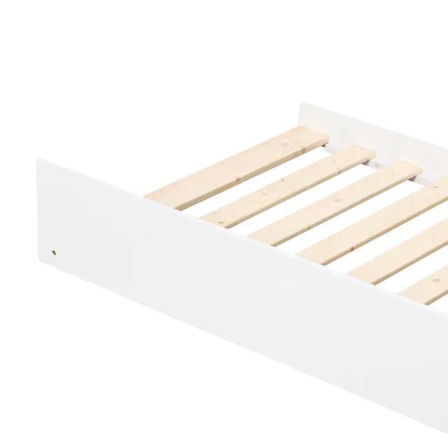 Miko Single Trundle Bed - White - 23