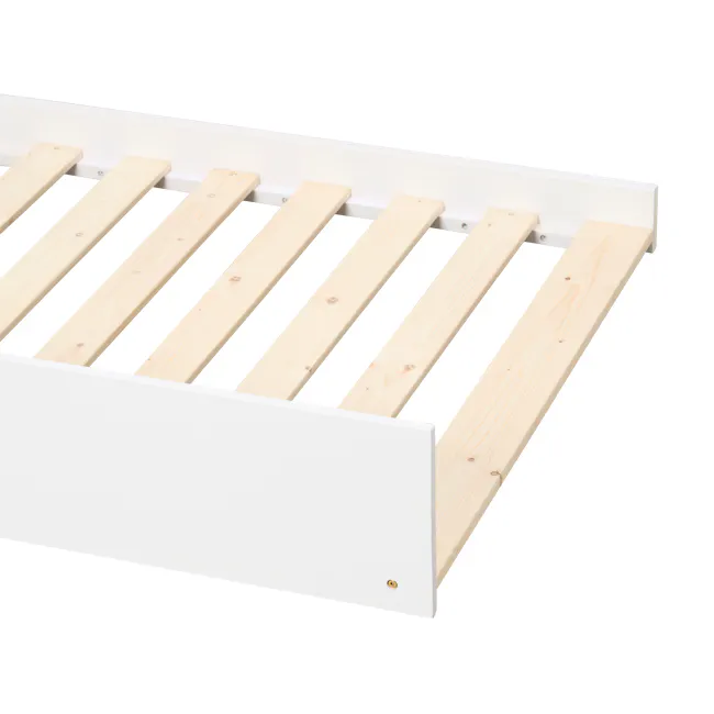 Miko Single Trundle Bed - White - 22